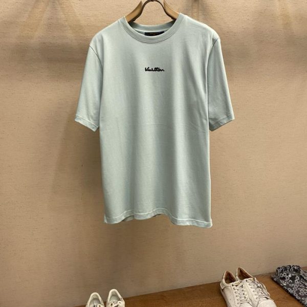 designer,replica,clothing,fake,1:1,lv,luxury,high quality LV24SS big element summer new style seafood letters casual cotton round neck short sleeves same style for men and women