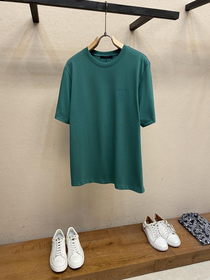 designer,replica,clothing,fake,1:1,lv,luxury,high quality LV24SS new chest laminated letter printed cotton casual short sleeves designer,replica,clothing,fake,1:1,lv,luxury,high quality LV24SS new chest laminated letter printed cotton casual short sleeves