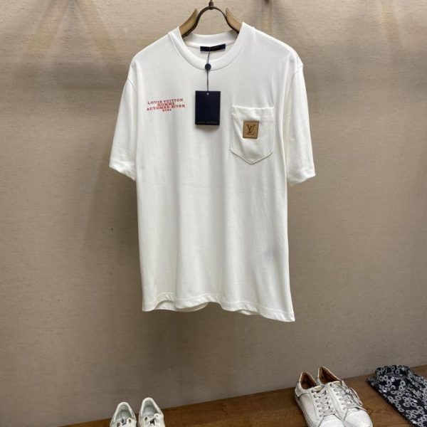 designer,replica,clothing,fake,1:1,lv,luxury,high quality LV 2024FW Autumn and Winter Men’s Wear Show Limited Edition Staff Half-Sleeve T-shirt