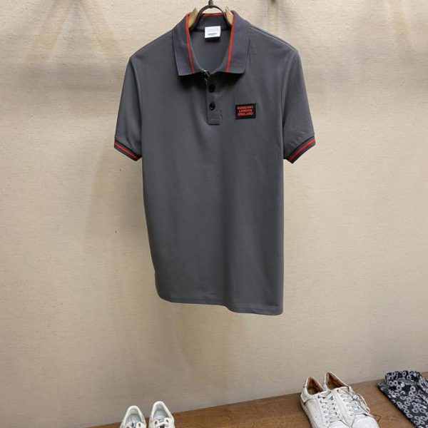 designer,replica,clothing,fake,1:1,lv,luxury,high quality BurberryBUR classic lapel POLO short-sleeved T-shirt