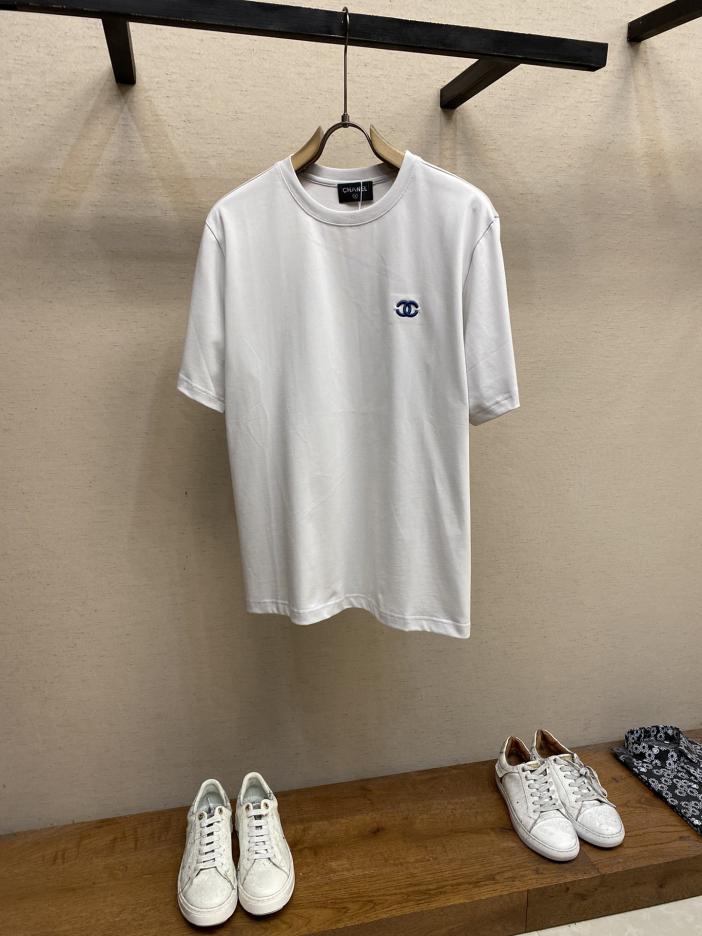 designer,replica,clothing,fake,1:1,lv,luxury,high quality CHANELCH small fragrant cement gray blue letters couple style round neck short sleeves designer,replica,clothing,fake,1:1,lv,luxury,high quality CHANELCH small fragrant cement gray blue letters couple style round neck short sleeves
