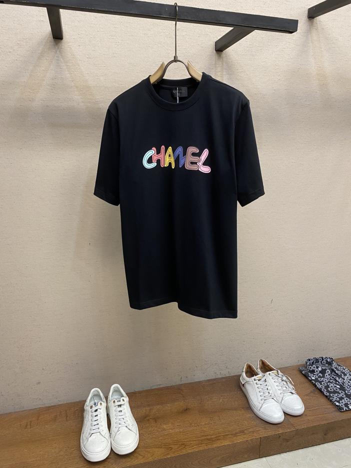 designer,replica,clothing,fake,1:1,lv,luxury,high quality CHANEL Xiaoxiang color offset cartoon printing couple style short sleeves designer,replica,clothing,fake,1:1,lv,luxury,high quality CHANEL Xiaoxiang color offset cartoon printing couple style short sleeves