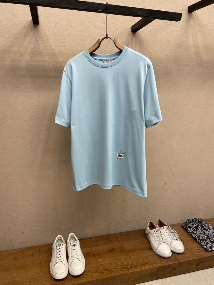 designer,replica,clothing,fake,1:1,lv,luxury,high quality Dior Xiaodi 24 new logo print lake blue couple style short-sleeved T-shirt designer,replica,clothing,fake,1:1,lv,luxury,high quality Dior Xiaodi 24 new logo print lake blue couple style short-sleeved T-shirt