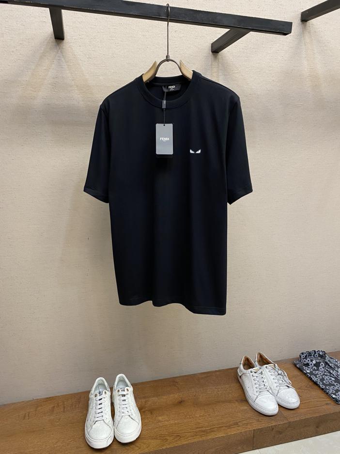 designer,replica,clothing,fake,1:1,lv,luxury,high quality Fendi little monster embroidered logo + cotton round neck short-sleeved T-shirt Unisex T-shirt designer,replica,clothing,fake,1:1,lv,luxury,high quality Fendi little monster embroidered logo + cotton round neck short-sleeved T-shirt Unisex T-shirt