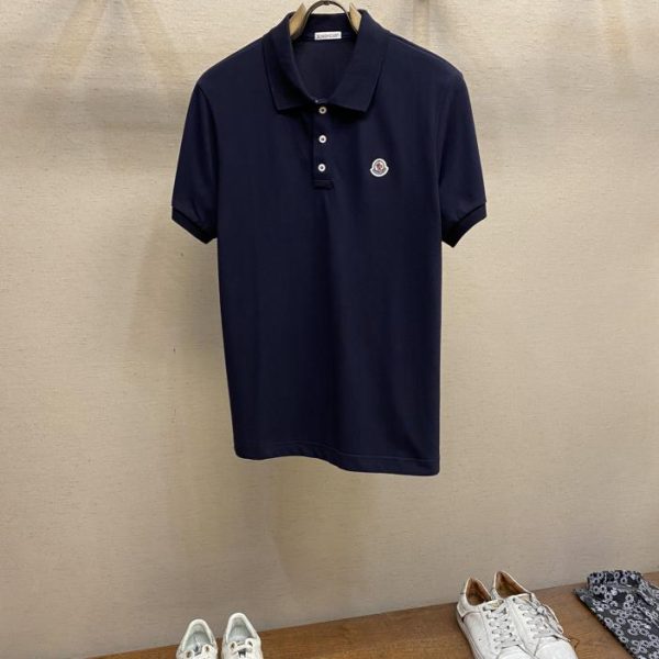 designer,replica,clothing,fake,1:1,lv,luxury,high quality MonclerMON unisex business casual lapel short-sleeved polo shirt