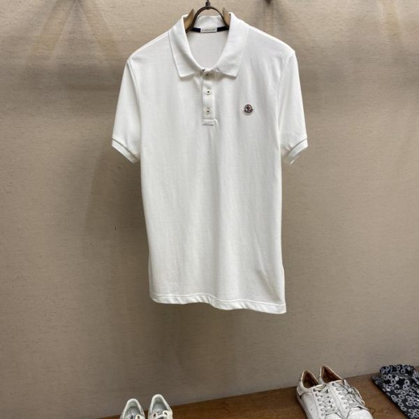 designer,replica,clothing,fake,1:1,lv,luxury,high quality MonclerMON unisex business casual lapel short-sleeved polo shirt