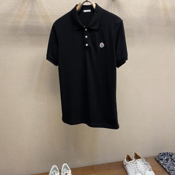 designer,replica,clothing,fake,1:1,lv,luxury,high quality MonclerMON unisex business casual lapel short-sleeved polo shirt