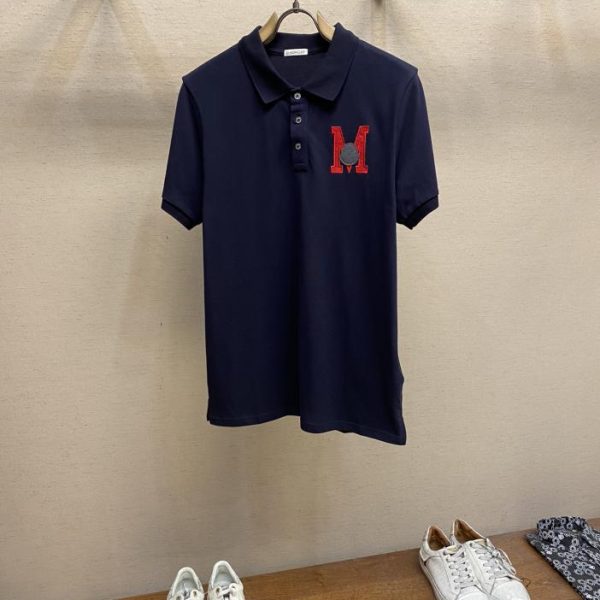 designer,replica,clothing,fake,1:1,lv,luxury,high quality MonclerMon2024 Summer Men’s Light Luxury Fashion M Embroidered Logo Logo PoLo Shirt