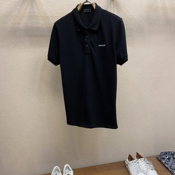 designer,replica,clothing,fake,1:1,lv,luxury,high quality Moncler24SS new Monler men’s black label series logo lapel Polo shirt!