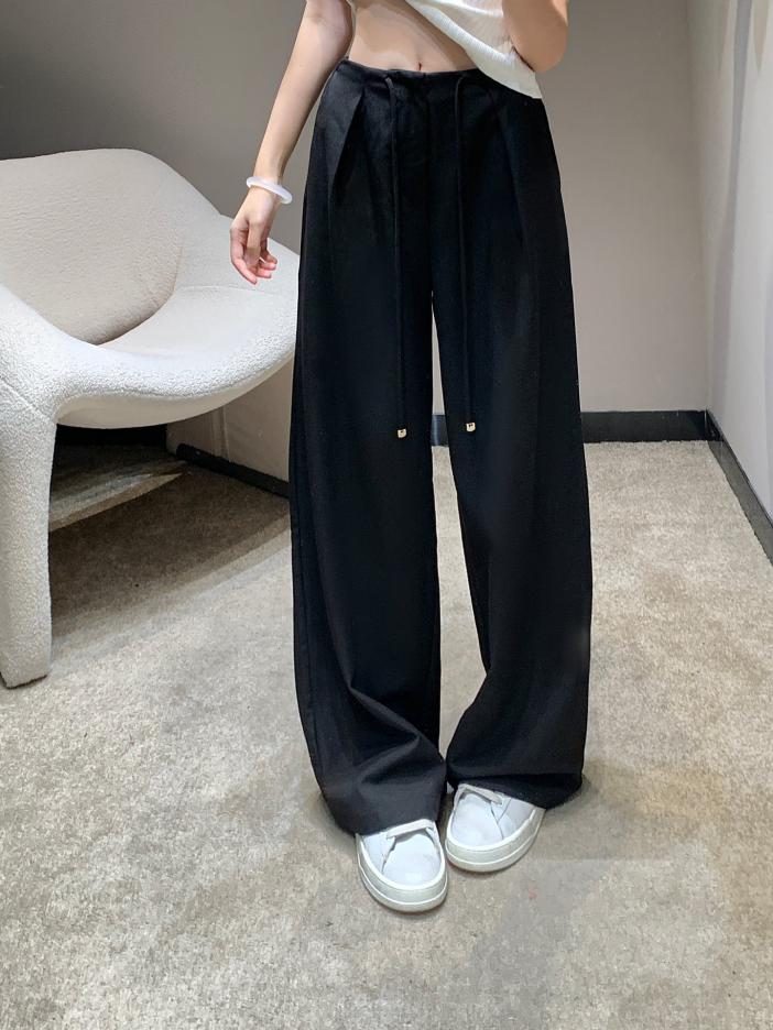designer,replica,clothing,fake,1:1,lv,luxury,high quality Miu Miu solid drawstring back pocket micro logo casual wide trousers designer,replica,clothing,fake,1:1,lv,luxury,high quality Miu Miu solid drawstring back pocket micro logo casual wide trousers