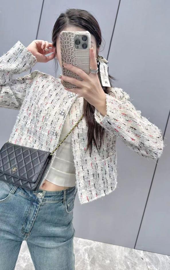 designer,replica,clothing,fake,1:1,lv,luxury,high quality Chanel style colorful slub tweed jacket designer,replica,clothing,fake,1:1,lv,luxury,high quality Chanel style colorful slub tweed jacket
