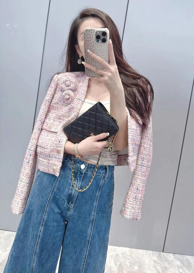 designer,replica,clothing,fake,1:1,lv,luxury,high quality Chanel style colorful slub tweed jacket designer,replica,clothing,fake,1:1,lv,luxury,high quality Chanel style colorful slub tweed jacket