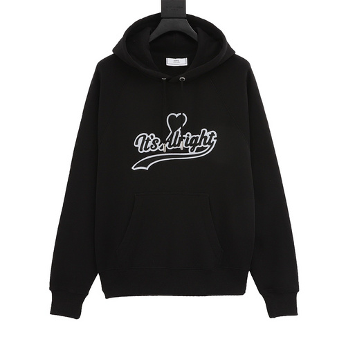 designer,replica,clothing,fake,1:1,lv,luxury,high quality AMI 22fw embroidered capsule love letter series hooded sweatshirt (6029)