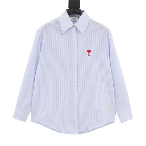 designer,replica,clothing,fake,1:1,lv,luxury,high quality Ami Paris love striped shirt(1361)