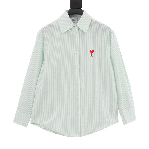 designer,replica,clothing,fake,1:1,lv,luxury,high quality Ami Paris love striped shirt (6E4D)