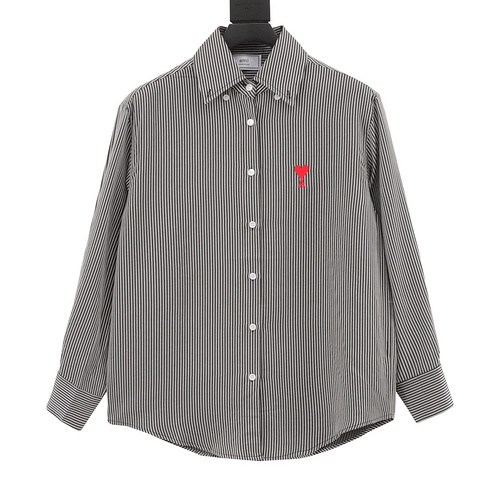 designer,replica,clothing,fake,1:1,lv,luxury,high quality Ami Paris love striped shirt (C318)