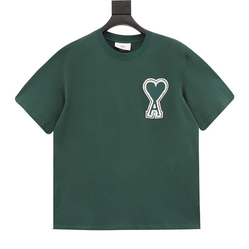 designer,replica,clothing,fake,1:1,lv,luxury,high quality Ami∕Love Big Love Towel Embroidered Short Sleeve (24A6)