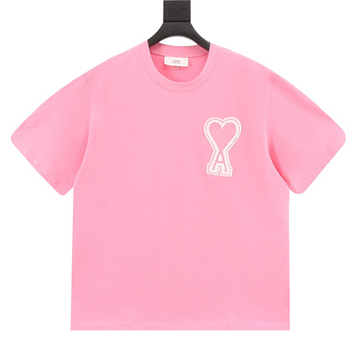 designer,replica,clothing,fake,1:1,lv,luxury,high quality Ami∕Love Big Love Towel Embroidered Short Sleeve (B065)