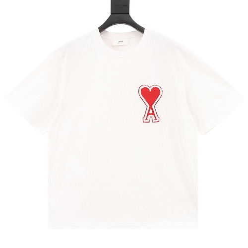 designer,replica,clothing,fake,1:1,lv,luxury,high quality Ami∕Love Big Love Towel Embroidered Short Sleeves (C616)