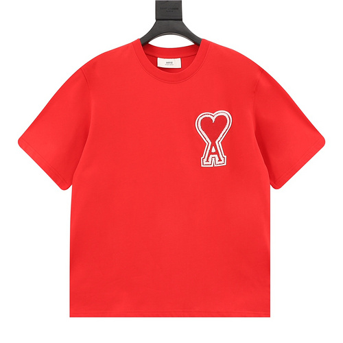 designer,replica,clothing,fake,1:1,lv,luxury,high quality Ami∕Love Big Love Towel Embroidered Short Sleeve (D9EE)