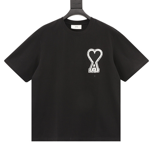 designer,replica,clothing,fake,1:1,lv,luxury,high quality Ami∕Love Big Love Towel Embroidered Short Sleeve (E7D4)
