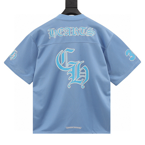 designer,replica,clothing,fake,1:1,lv,luxury,high quality Chrome Hearts Sanskrit Mesh Hockey Jersey Short Sleeve T-shirt(0618)