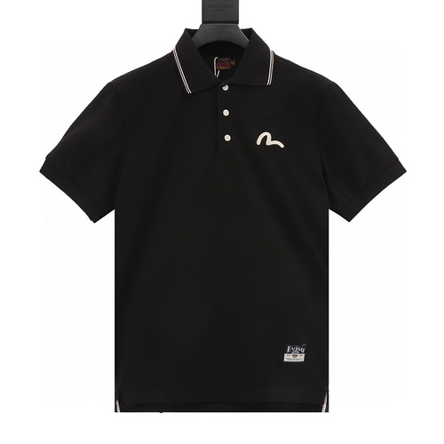designer,replica,clothing,fake,1:1,lv,luxury,high quality Evisu 24ss little seagull embroidered POLO shirt (A221)