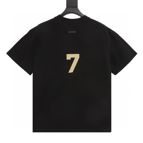 designer,replica,clothing,fake,1:1,lv,luxury,high quality FOG Season 7 Main Line Flocking Number 7 Letter Short Sleeve T-shirt (6054)