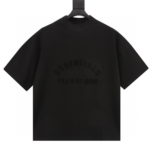 designer,replica,clothing,fake,1:1,lv,luxury,high quality Fear of God FOG essential multi-line curved letter short-sleeved T-shirt (A0E9)