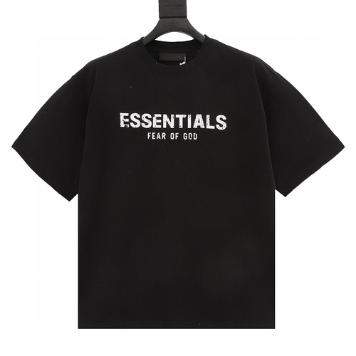 designer,replica,clothing,fake,1:1,lv,luxury,high quality Fear of God FOG essential multi-threaded damaged letter short-sleeved T-shirt (D310)