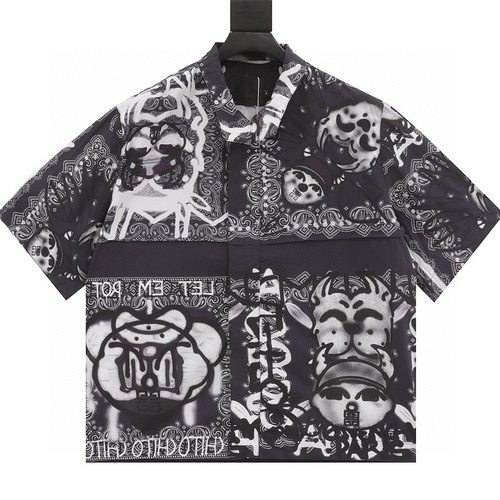 designer,replica,clothing,fake,1:1,lv,luxury,high quality Givenchy & chito artist joint graffiti short-sleeved shirt (D333)