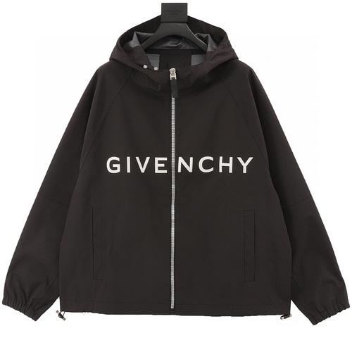 designer,replica,clothing,fake,1:1,lv,luxury,high quality Givenchy Letter Logo Zip Jacket Hooded Jacket (36E9)