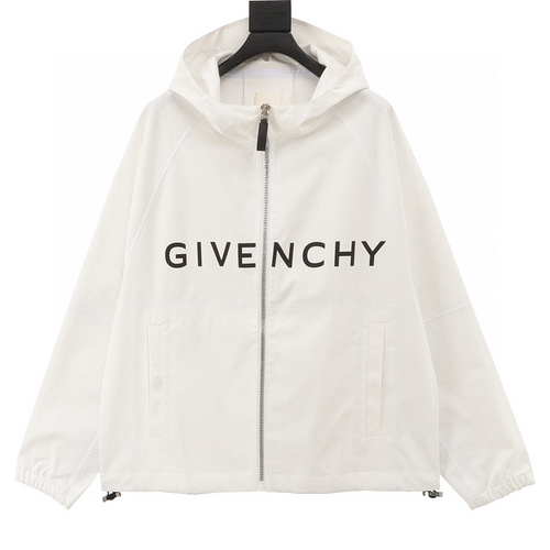 designer,replica,clothing,fake,1:1,lv,luxury,high quality Givenchy Letter Logo Zip Jacket Hooded Jacket (F9ED)