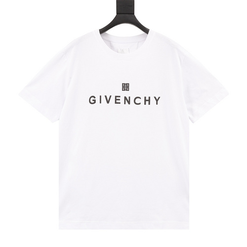 designer,replica,clothing,fake,1:1,lv,luxury,high quality Givenchy letter print logo short-sleeved T-shirt (471C)