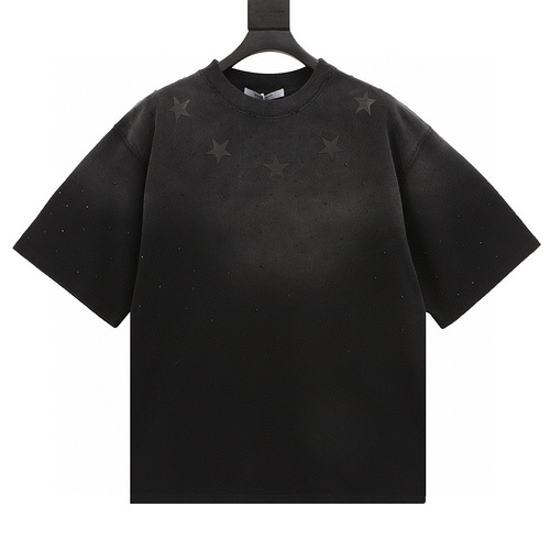 designer,replica,clothing,fake,1:1,lv,luxury,high quality Givenchy washed five-pointed star hot diamond short-sleeved T-shirt (DD6C)