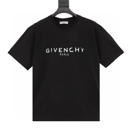 designer,replica,clothing,fake,1:1,lv,luxury,high quality Givenchy plain blurred letter short sleeves (A1FF)