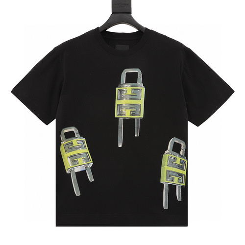 designer,replica,clothing,fake,1:1,lv,luxury,high quality Givenchy lock short sleeves (63A1)