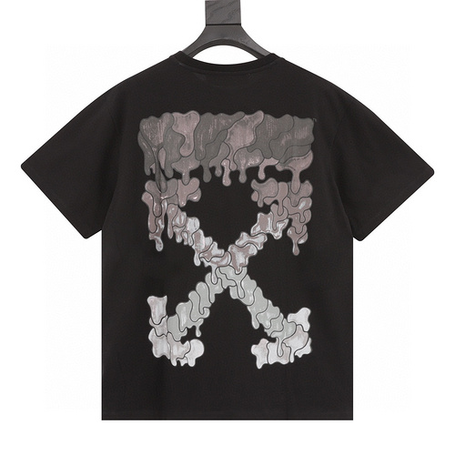 designer,replica,clothing,fake,1:1,lv,luxury,high quality OFF WHITE CO VIRGIL dissolved gradient arrow short sleeves (9508)