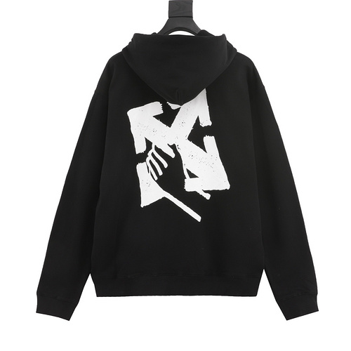 designer,replica,clothing,fake,1:1,lv,luxury,high quality OFF WHITE C∕O VIRGIL 23FW ball arrow print hooded sweatshirt (1971)