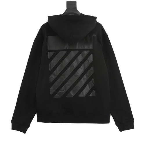designer,replica,clothing,fake,1:1,lv,luxury,high quality OFF WHITE C∕O VIRGIL 23FW overlapping vinyl basic line printed hooded sweatshirt (77E4)