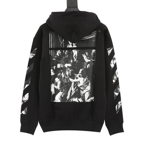 designer,replica,clothing,fake,1:1,lv,luxury,high quality OFF WHITE C∕O VIRGIL Back Virgin Mary religious print long-sleeved hooded sweatshirt (1BD2)