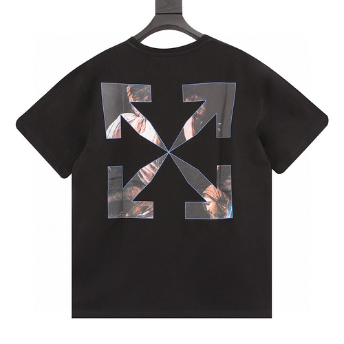 designer,replica,clothing,fake,1:1,lv,luxury,high quality OFF WHITE C∕O VIRGIL small religious print short-sleeved T-shirt (2A75)