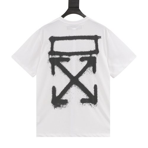 designer,replica,clothing,fake,1:1,lv,luxury,high quality OFF WHITE C∕O VIRGIL ink arrow print short-sleeved T-shirt (2D56)