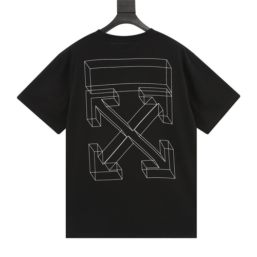 designer,replica,clothing,fake,1:1,lv,luxury,high quality OFF WHITE C∕O VIRGIL three-dimensional arrow printed short-sleeved T-shirt (B8CE)