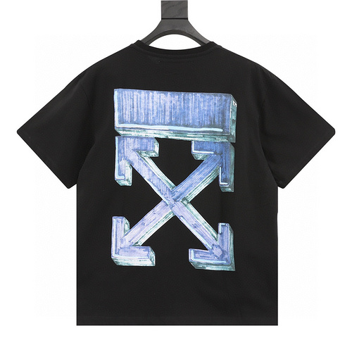 designer,replica,clothing,fake,1:1,lv,luxury,high quality OFF WHITE painted arrow short-sleeved T-shirt (3A71)