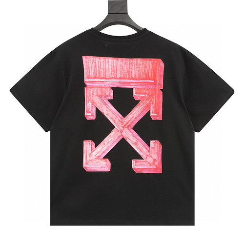 designer,replica,clothing,fake,1:1,lv,luxury,high quality OFF WHITE Painted Arrow Short Sleeve T-shirt (BC7B)