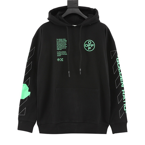 designer,replica,clothing,fake,1:1,lv,luxury,high quality OFF-WHITE golden ratio hooded sweatshirt (6AAD)