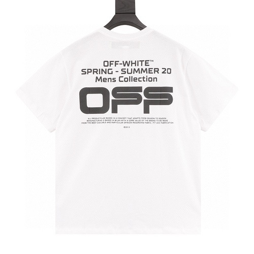 designer,replica,clothing,fake,1:1,lv,luxury,high quality OFFWHITEC∕OVIRGIL basic letter slogan printed short sleeves (0EEA)