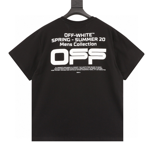 designer,replica,clothing,fake,1:1,lv,luxury,high quality OFFWHITEC∕OVIRGIL basic letter slogan printed short sleeves (DBB2)