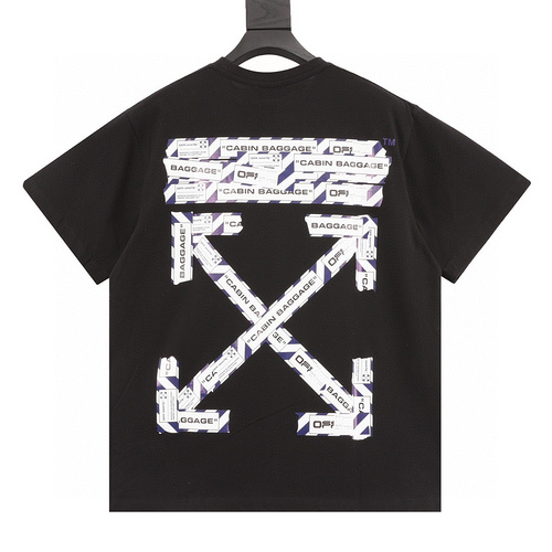 designer,replica,clothing,fake,1:1,lv,luxury,high quality Off White cordon arrow short-sleeved T-shirt (CA0A)